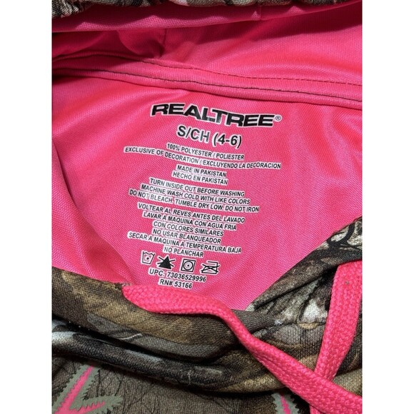 REALTREE Camo & Pink Women’s Size Small Performance Hoodie - Picture 8 of 10